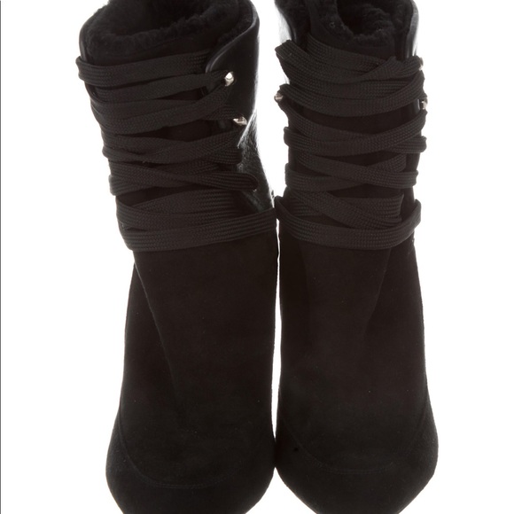 IRO Suede Lace Up Ankle Booties 39 - Picture 2 of 6